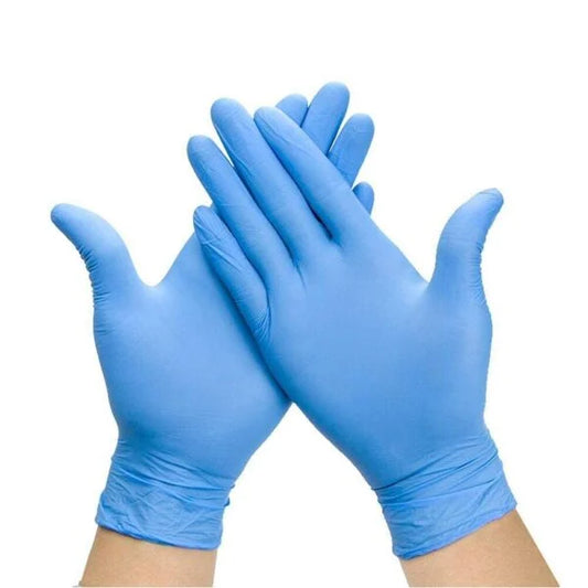 Blue Disposable Powder Nitrile Gloves
