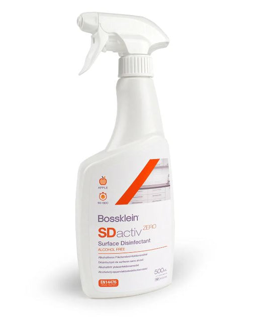 Bossklein SDactiv Zero - Alcohol Free Surface Disinfectant Apple - 500ml